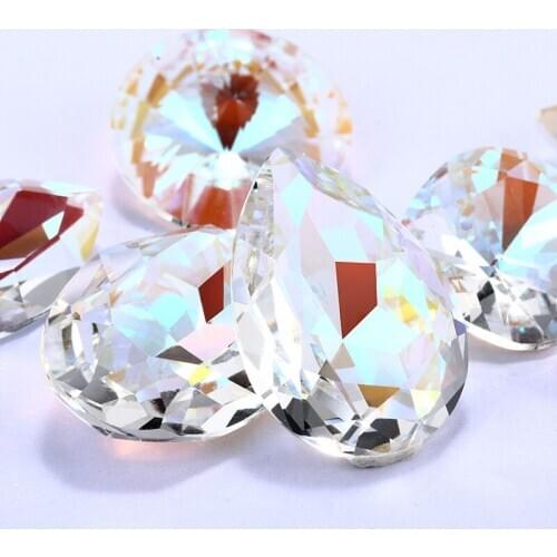 High grade white color pointback K9 Crystal Glass loose rhinestones,Super flash stones for nail art/Diy/Clothing accessories