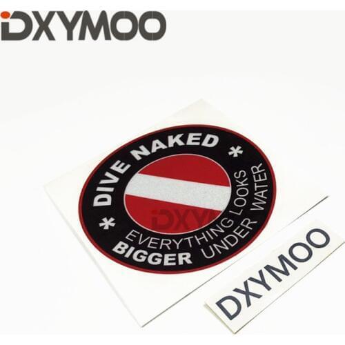 Funny Motocross Bike Stickers Sports SCUBA DIVE NAKED Bigger Under Water Diving Car Styling 3M