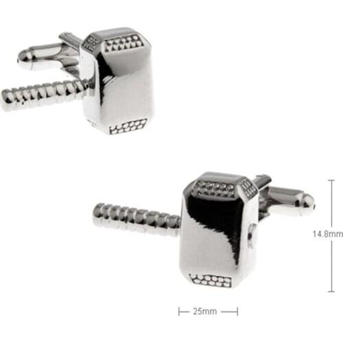 Golden Hammer Cufflinks Travel Electroplating Simple Metal Cufflinks Mens French Shirt Cufflinks Jewelry Apparel Accessories