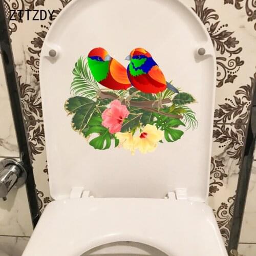 ZTTZDY 25.6CM×20.5CM Classic Cartoon Pattern Home Room Decoration Interesting Wall Sticker Toilet Decals T2-0817