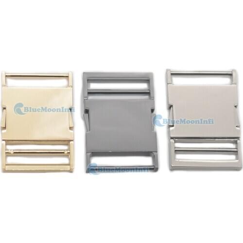 1/2/5 pcs Metal Buckles Side Release 1.5" 38mm Paracord Shackle webbing strap for Bracelet Bag Purse