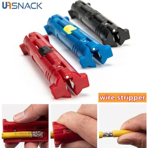 1pcs Electric Wire Stripper Pen Wire Cable Pen Cutter Rotary Coaxial Cutter Stripping Machine Pliers Tool Cable Cutter Stripper