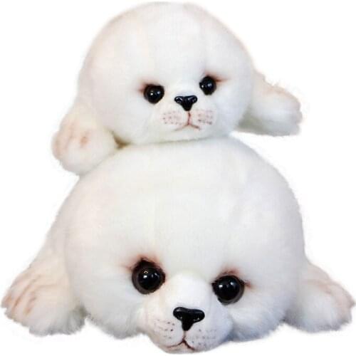 Quality 2 pcs Simulation Animal Seal Plush Toy Super Cute Sea Seal Stuffed Doll for Kids Birthday Holiday Gifts Car Deco