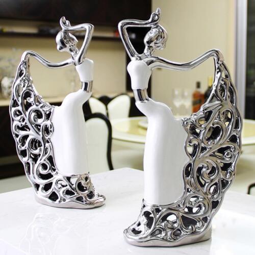 Home decoration accessories room bedroom living room cabinet TV cabinet Home Furnishing European style Peacock Dancer