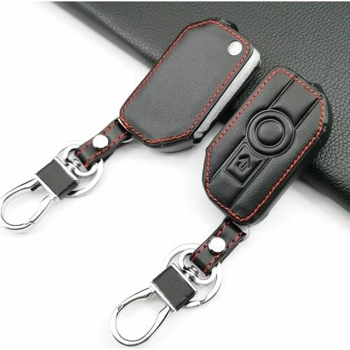 Car 100% leather key case car-coversFor BMW Motorcycle F750GS F850GS K1600GT R1200GS LC 2 buttons car key case car accessories