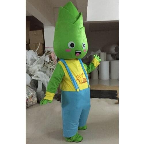 Banboo Bamboo Shoot Mascot Costume Adult Cartoon Apparel Birthday Party Masquerade Dress Wedding Marriage Halloween Costumes