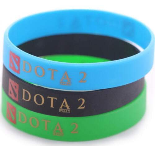 LOL DOTA Adult Wristband Round Silicone Bracelet Bangles For Youth Girl Men Rubber Bracelet Colorful Sport Casual Jewelry Gift
