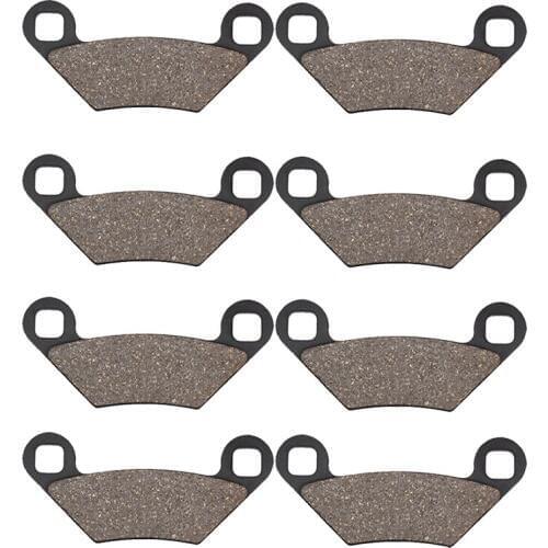Cyleto Motorcycle Front and Rear Brake Pads for POLARIS 550 Sportsman 550 EPS 2010 2011 2012 2013 2014