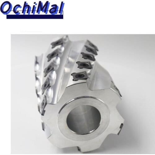 90mm diameter woodworking planing tools carbide insert blades helical spiral cutter head for planer spindle moulder