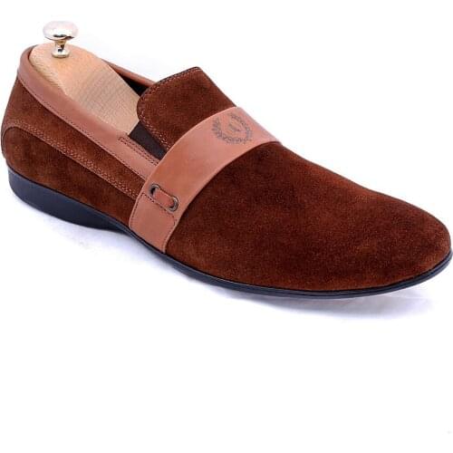 Brown Suede Casual Shoes Wessi