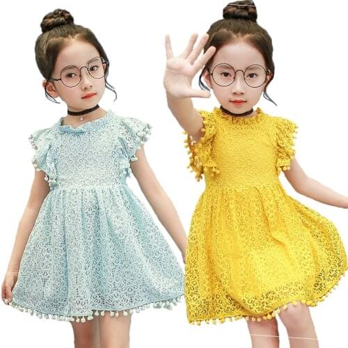 Summer Lace Girls Dress Mesh Fashion Dresses For Baby Girls Toddler Kids Home Comfort Childrens Clothes