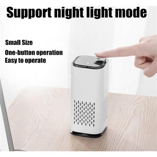Mini Ozone Generator Deodorizer Air Purifier USB Rechargeable egative ion sterilization small household air purifier Clear Odor