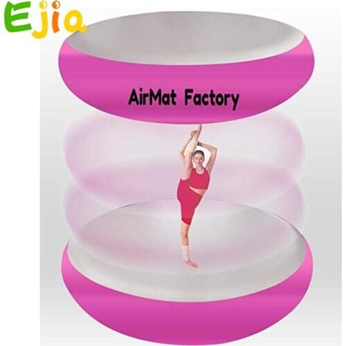 With Foot Pump Inflatable Airspot Gymnastics Airtrack Air Track Air Spot Tumbling Mat Round Mat for Gym, Tumbling and Training