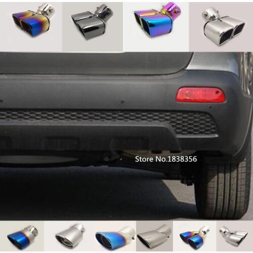 For Kia Sorento 2009 2010 2011 2012 Car body Cover Styling Muffler Tail Pipe outlet Dedicate Stainless Steel Exhaust Tip 1pcs
