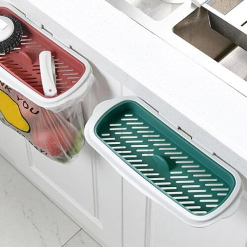 Garbage Bag Holder Wall Mounted Space-saving Plastic Garbage Bags Storage Rack Supplies for Home Portable Cleaning Tools