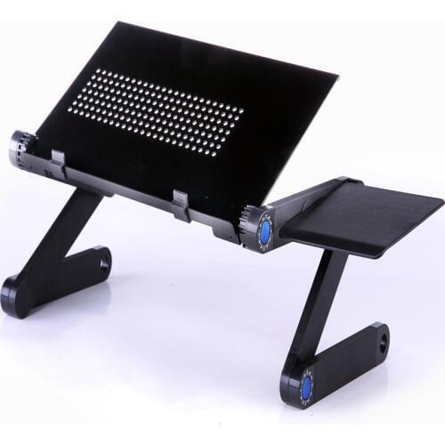 Cooling laptop desk/bed computer desk/iPad desk/lazy aluminum folding table