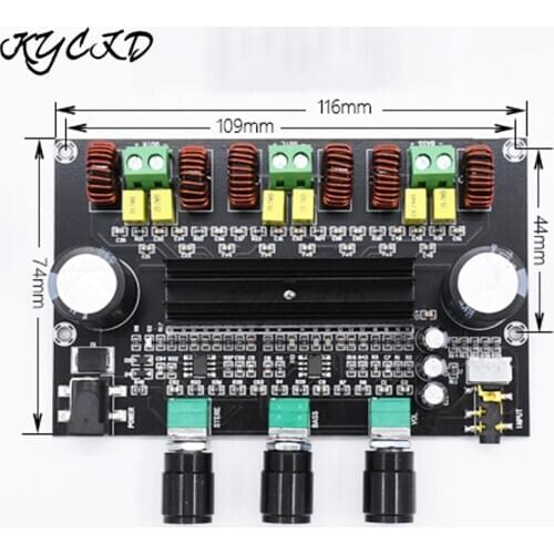TPA3116D2 Audio Power Amplifier Board 2.1 Channel 80W+80W+100W Digital AMP Bass Subwoofer Sound Speaker Home Theater