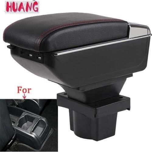 For Skoda Octavia Armrest box For Skoda Yeti Mk2 2005-2012 Car Armrest Retrofit parts Storage box car accessories USB
