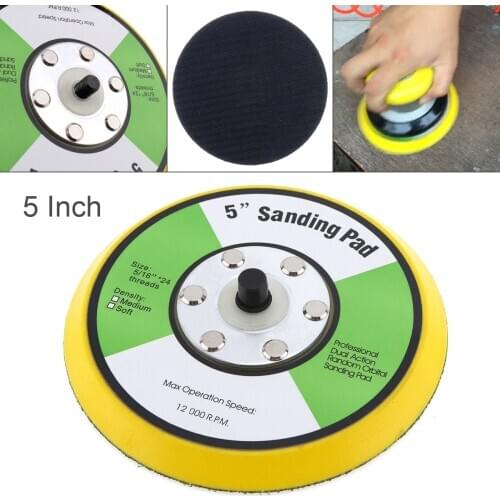 Professional 5'' 12000RPM Dual Action Random Orbital Sanding Pad for Pneumatic Sander Air Polisher Grinding Polishing