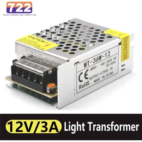 Lighting Transformers AC 110V 220V To DC 12V power suply 3A Power Supply LED Strip Switch Driver For Led Strip CCTV
