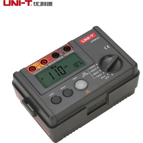 UNI-T UT501A Insulation Resistance Megohmmeter Voltmeter 1000V Test Continuity Tester w/LCD Backlight
