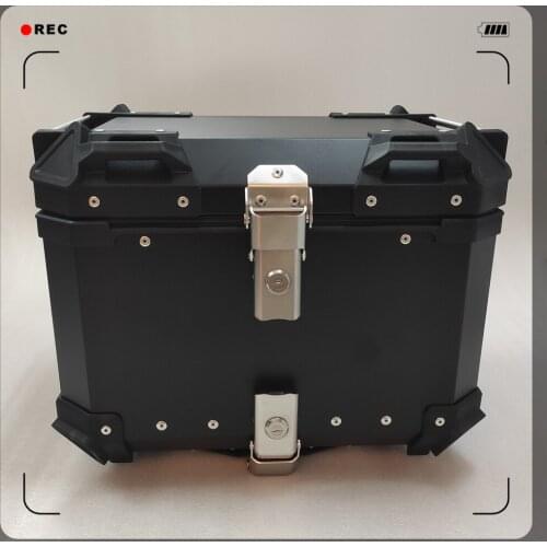 Universal Motorcycle Rear Storage Box Tail Luggage Trunk Case Tool box Motorbike Trunk Waterproof and durable 45L 55L 65L 80L
