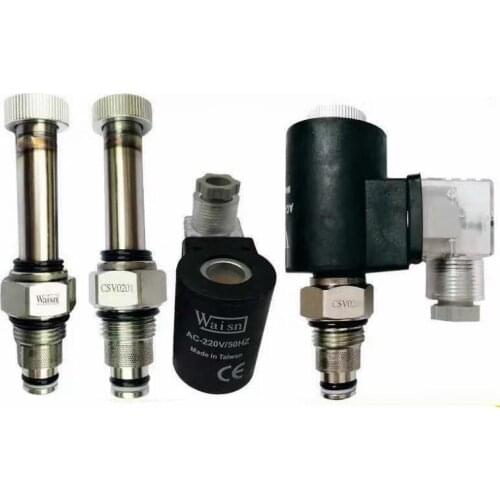 Waisn Cartridge solenoid valve CSV0201 CSV-02-01 AC-220V/50HZ Coil voltage DC24V Made in Taiwan Lift Valve