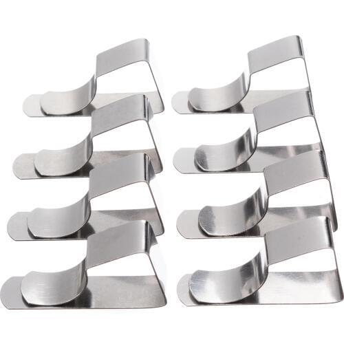 8pcs Stainless Steel Table Cloth Clip Wedding Promenade Table Cover Holder Round Tablecloth Stable Clips