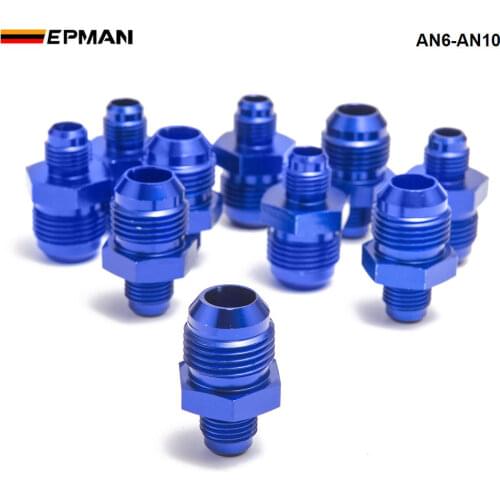 10PCS/LOT Hose End Fitting/ Oil cooler fitting AN6-AN10 for BRAIDED HOSE FUEL OIL WATER (blue,H Q) TK-FITTING AN6-AN10