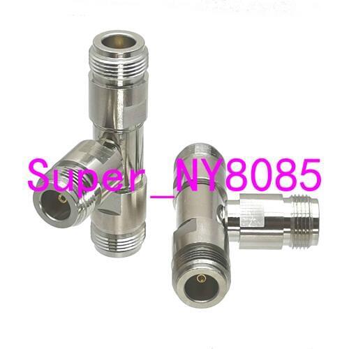 1pce N female jack to two N jack triple T in series RF adapter connector 3 way Lengthen