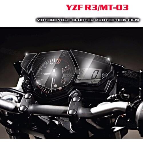 2017 New For Yamaha R3 YZF R3 MT-03 MT03 Cluster Scratch Protection Film Screen Protector for Yamaha YZF-R3 MT 03