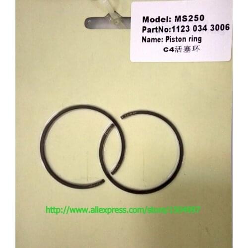 4pcs piston ring FITS for fur 025 MS250 CHAINSAW NEW Chainsaw PISTON RINGS 42.5mm*1.2mm