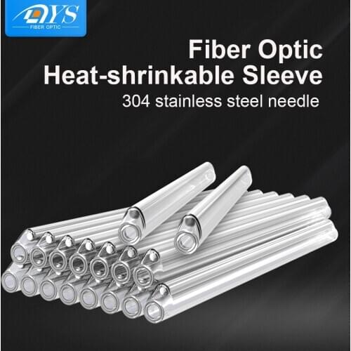 500pcs Single Core Fiber Optic Heat Shrinkable Sleeve Optic Fiber Splice Fusion Protection Tube 40/45/60mm