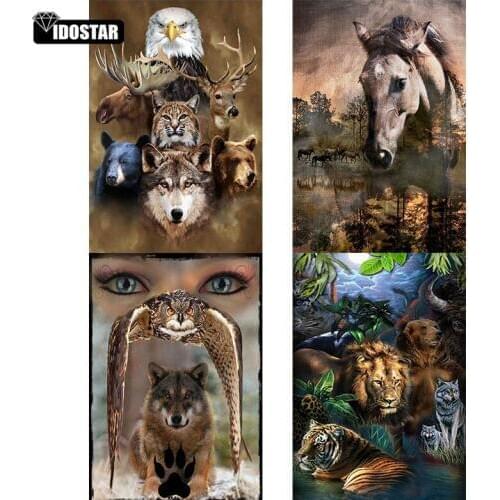 Full squane&round Drill 5D DIY Animal horse forest Diamond Painting diy Diamond Embroidery Cross Stitch Mosaic Rhinestone Home
