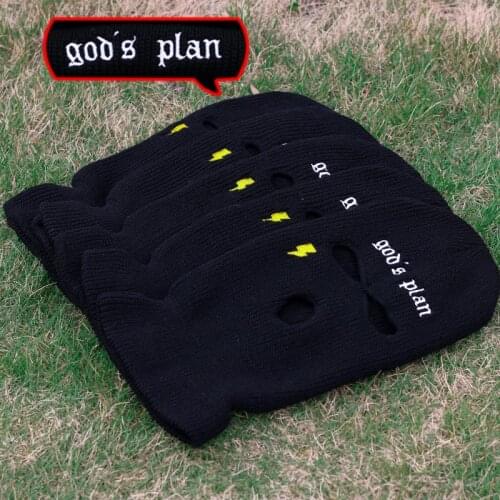 Balaclava Mask Ski Mask Knitted Face Cover Party Mask Winter Full Face Mask For Outdoor Sports CS 3 Hole Balaclava Cycling Mask