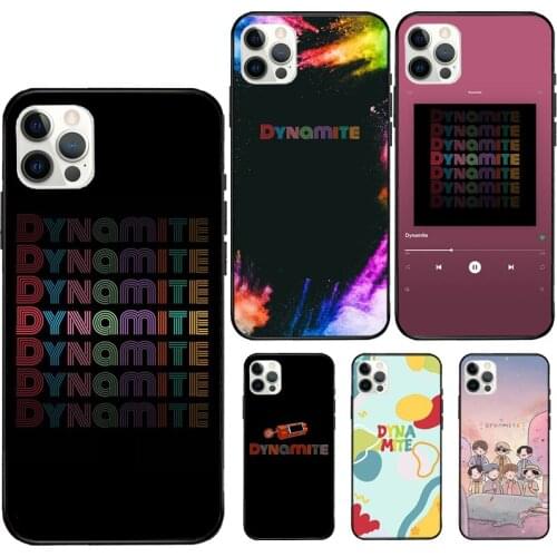 Kpop Dynamite Case For iPhone 11 Pro XS Max XR X Soft Cover For iPhone 12 Mini 7 8 Plus SE Phone Case