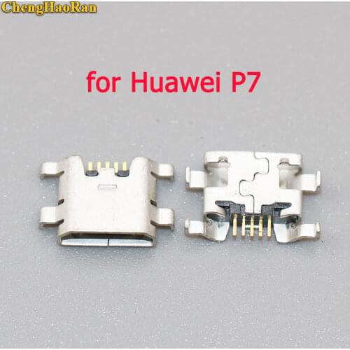 ChengHaoRan 20-200PCS Micro USB jack For Huawei Ascend P7 P7-L07/L09/L00/G660-L075/C199/G760/G7 charging port socket connector