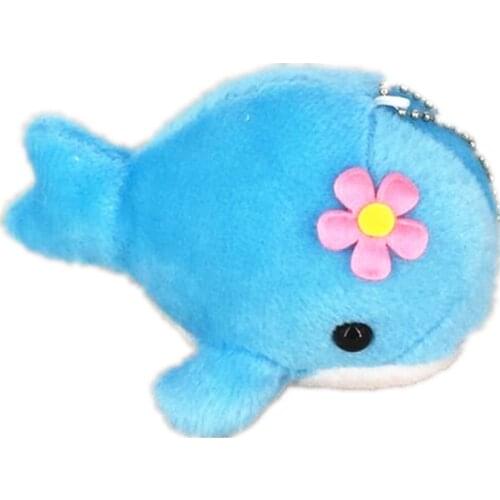 Dolphin - 10CM Key Chain TOY ; Plush Stuffed DOLL ; Pendant TOY DOLL