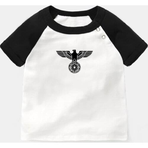 IMPERIAL EAGLE 30 SECONDS TO MARS Weyland_corp Design Newborn Baby T-shirts Toddler Graphic Raglan Color Short Sleeve Tee Tops