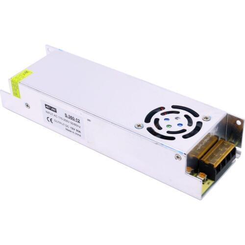 Strip Type Switching Power Supply Ac 220V to Dc 12V 30A 350W for Christmas Lights 3528 5050