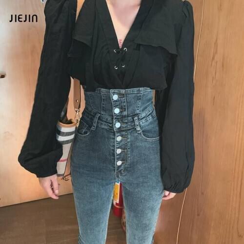 Женские зауженные джинсы JIEJIN China At AliExpress