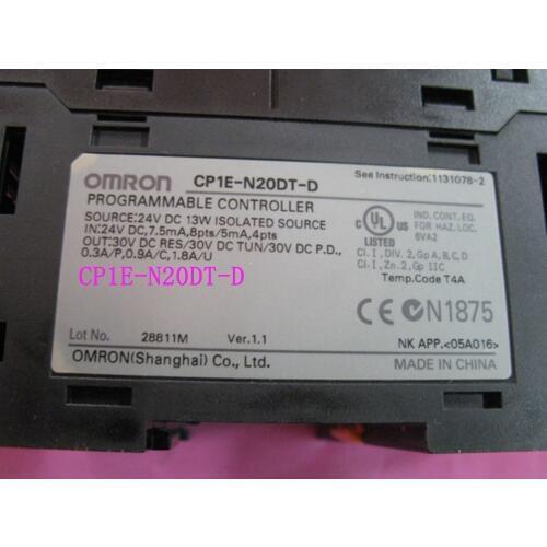 PLC Controller Motor controller CP1E-N20DT-D DC 24V input 12 point Transistor output 8 point CP1E N20DT-D N20DT CPU for Omron
