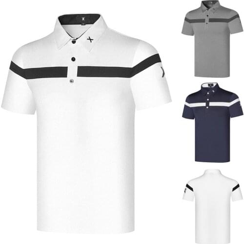 Golf Clothing Mens Short-Sleeved Summer New Breathable Outdoor Sports Polo Shirt T-Shirt Top High Quality Home Delivery