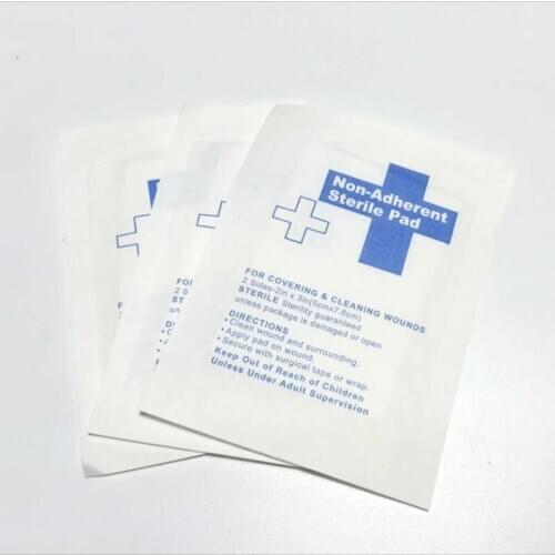New Sale 50 pcs/lot gauze pad 100% Cotton first aid kit waterproof wound dressing sterile medical gauze pad wound care supplies