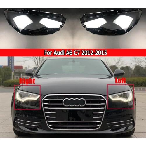 Headlight Cover Lens Shell Headlamps Transparent Lampshade Shell Auto Lamp Case Cover For Audi A6L C7 2012 2013 2014 2015