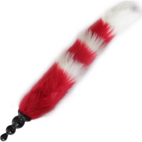 Silicone Flirting Fox Tail Prostate Massage Anal Plug Buttplug Anal Beads Massager Ass Dilator Sex Toys for Couple Cosplay Game