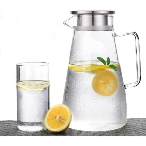 Heat-resistant glass tea set, scented tea, black tea, simple glass filter tea cup setCoffee glass pot convenient office teapot