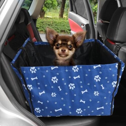 Universal Car Dog Back Seat Cover Pet Carriers Puppy Bag Folding Waterproof Non-slip Protector Hammock Bone Pets Travel