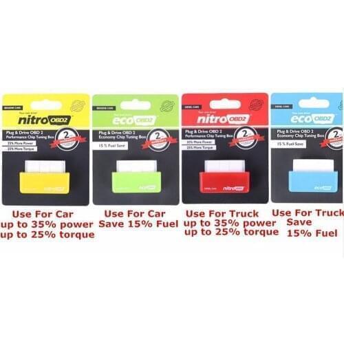 15% Fuel Saver Nitro ECO OBD2 Performance Chip Tuning Box More Power Torque Nitro OBD 2 ECOOBD2 Benzine Diesel OBD2 protocols