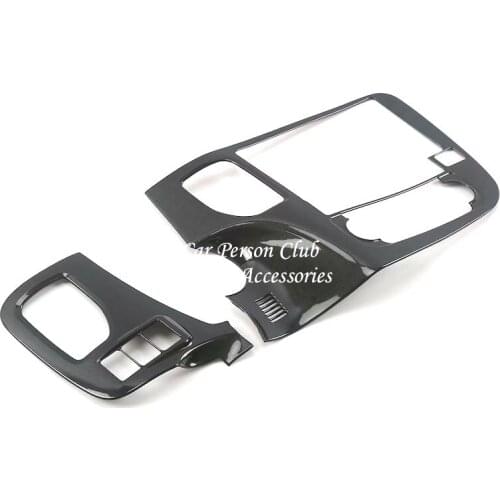 For Mitsubishi Outlander 2013-2021 Car Inner Accessory Navigation Frame Knob Switch Touch Screen Cover Air Condition Outlet Trim